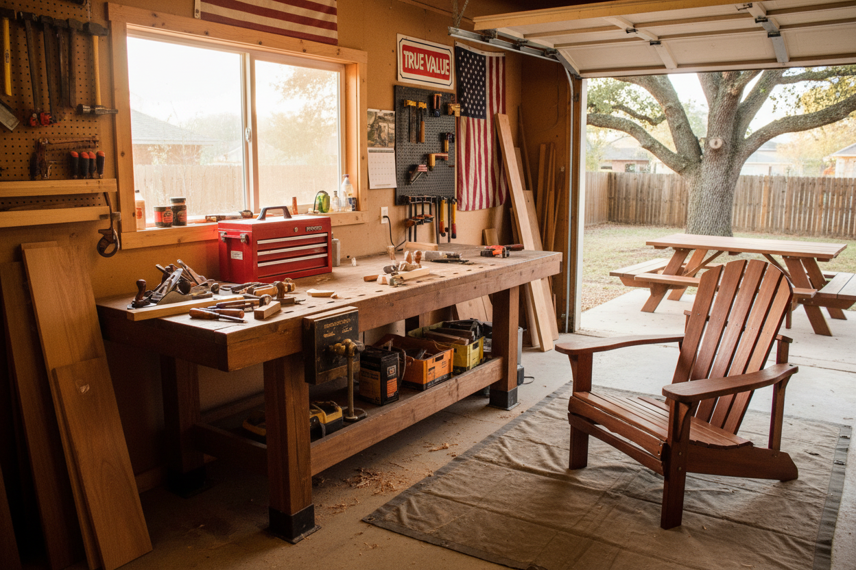 American DIY woodworking scene