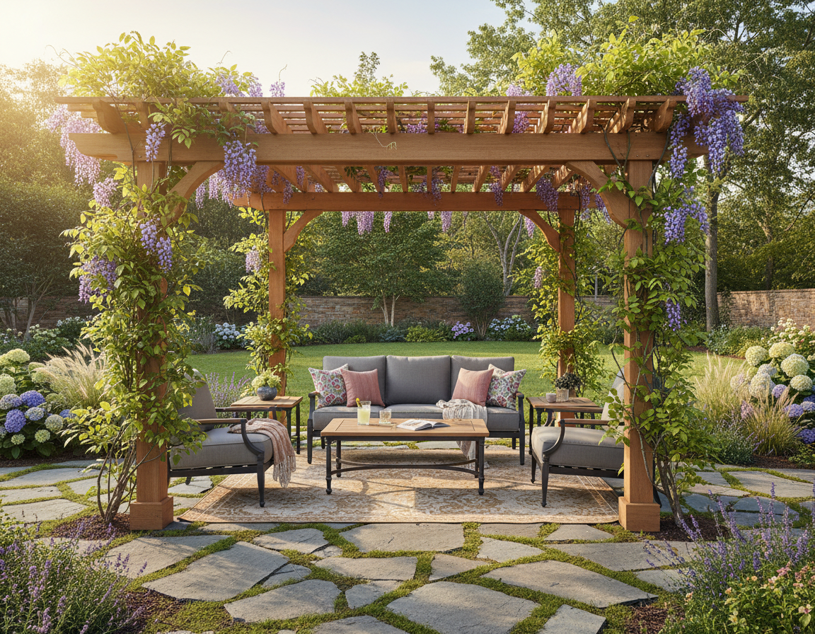 Backyard patio lifestyle