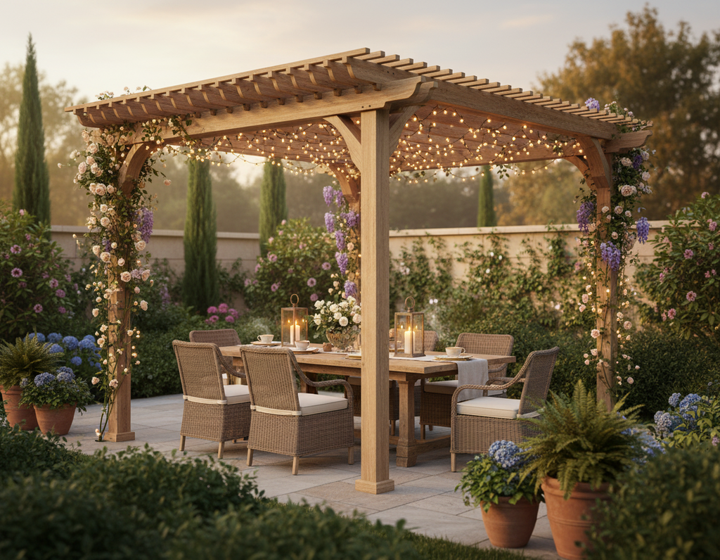 Evening dining scene