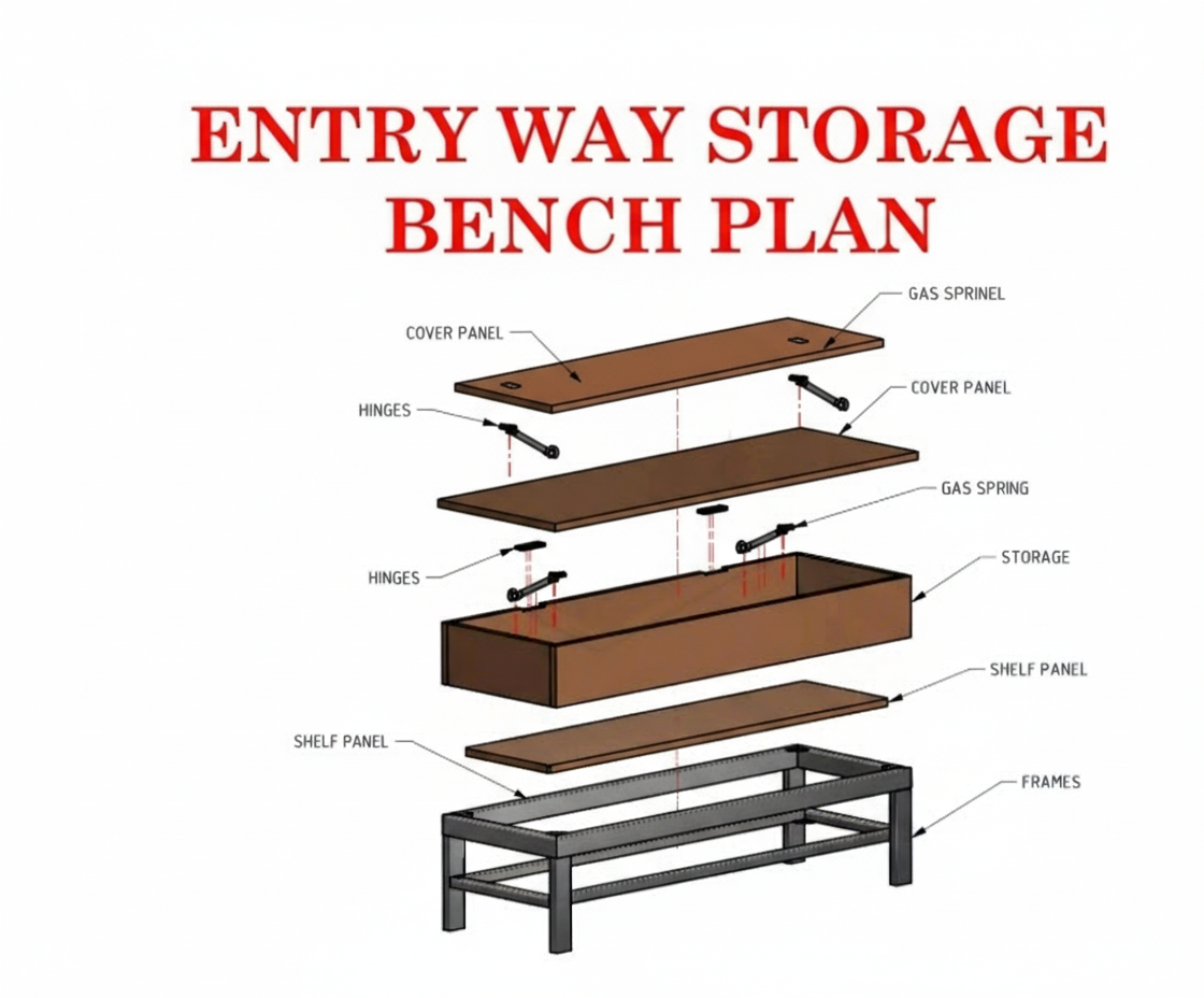 Exploded technical view